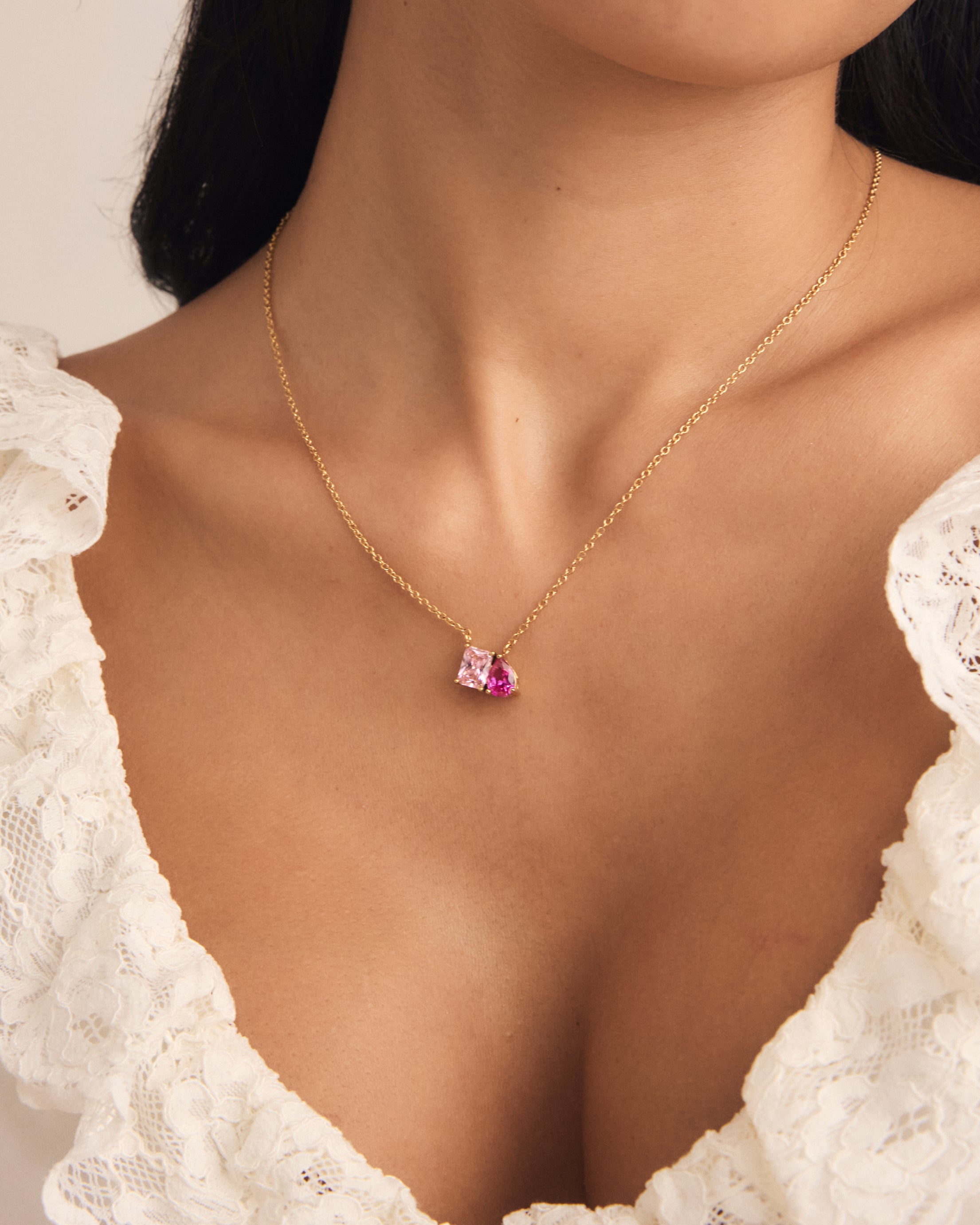 Toi Et Moi Birthstone Necklace