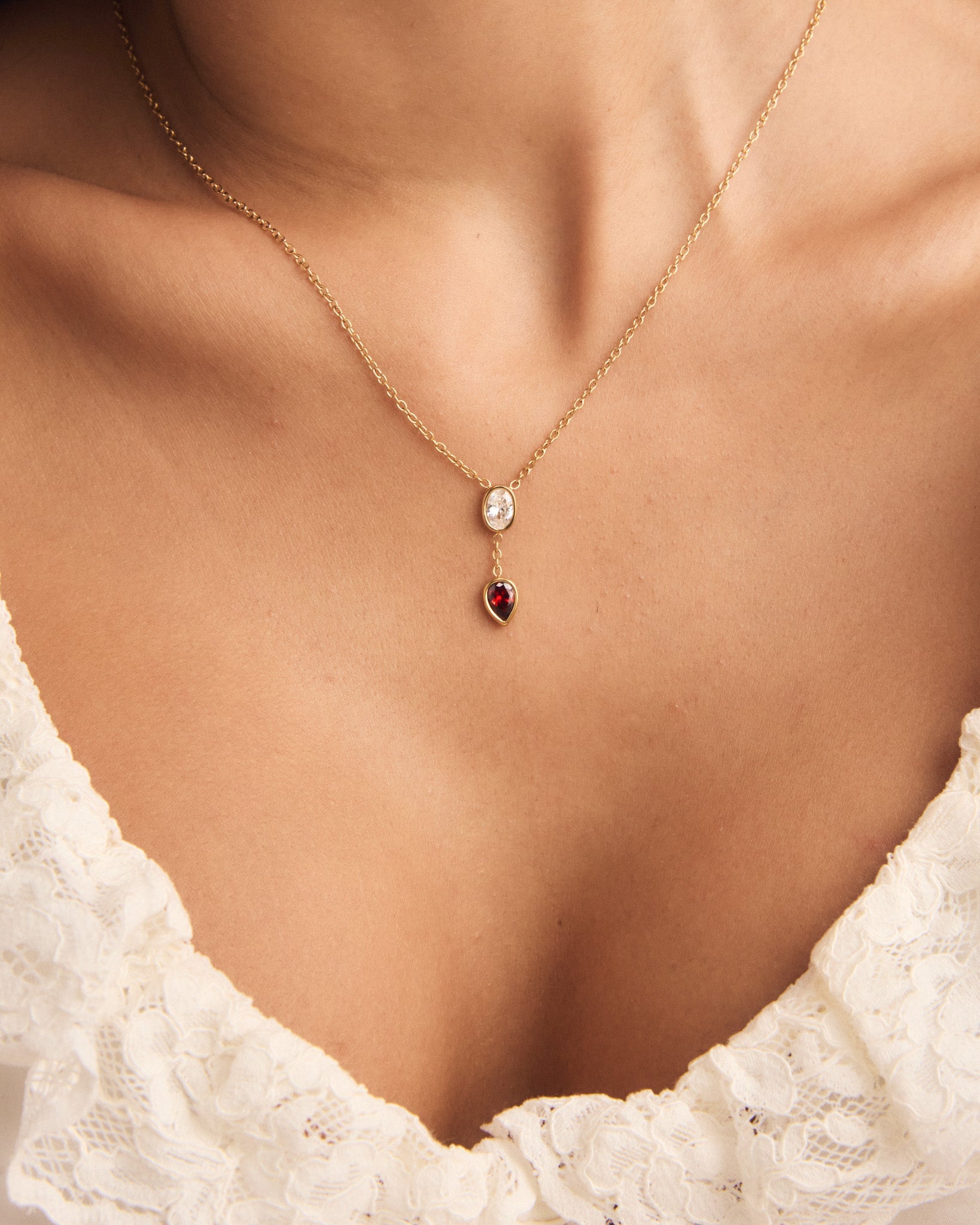 Elena Birthstone Necklace