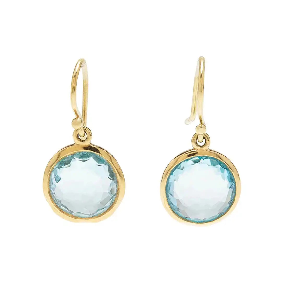 Vintage Blue Crystal Earrings