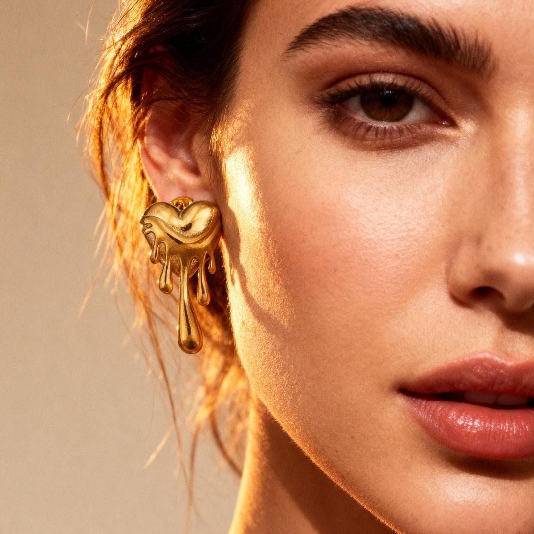Aurelia Drop Earrings 18K Gold Plated