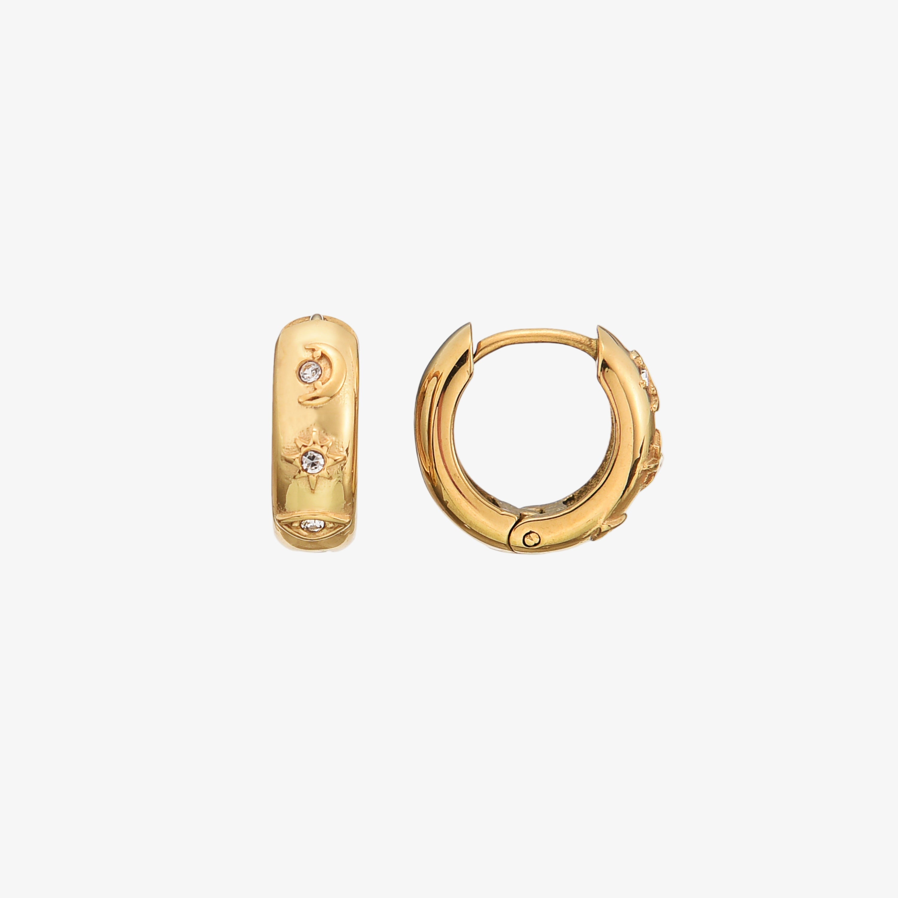 Amara Hoop Earrings 18K Gold Plated