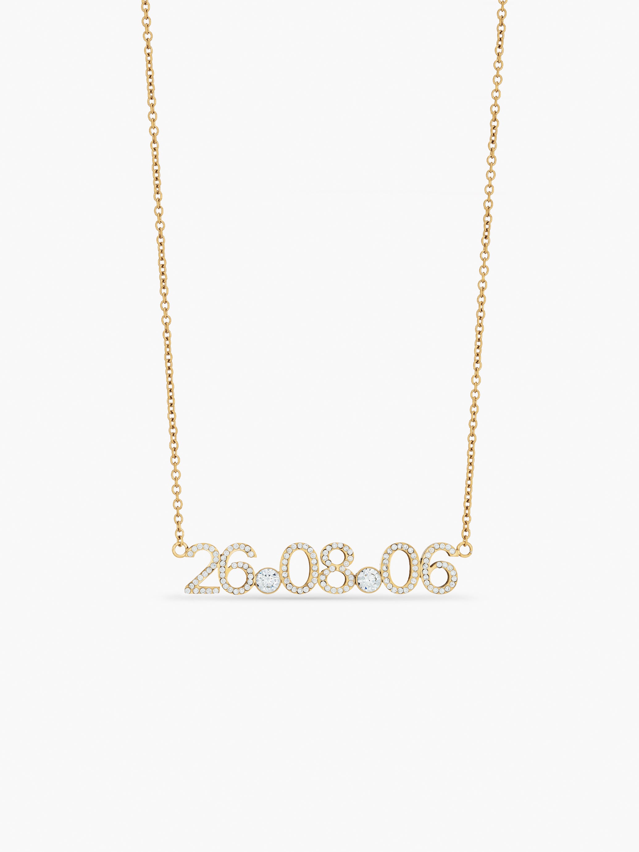 Pavé Date Necklace