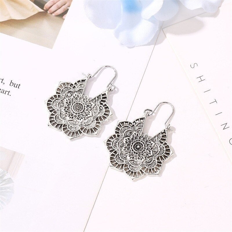 LILLI Lotus Mandala Earrings