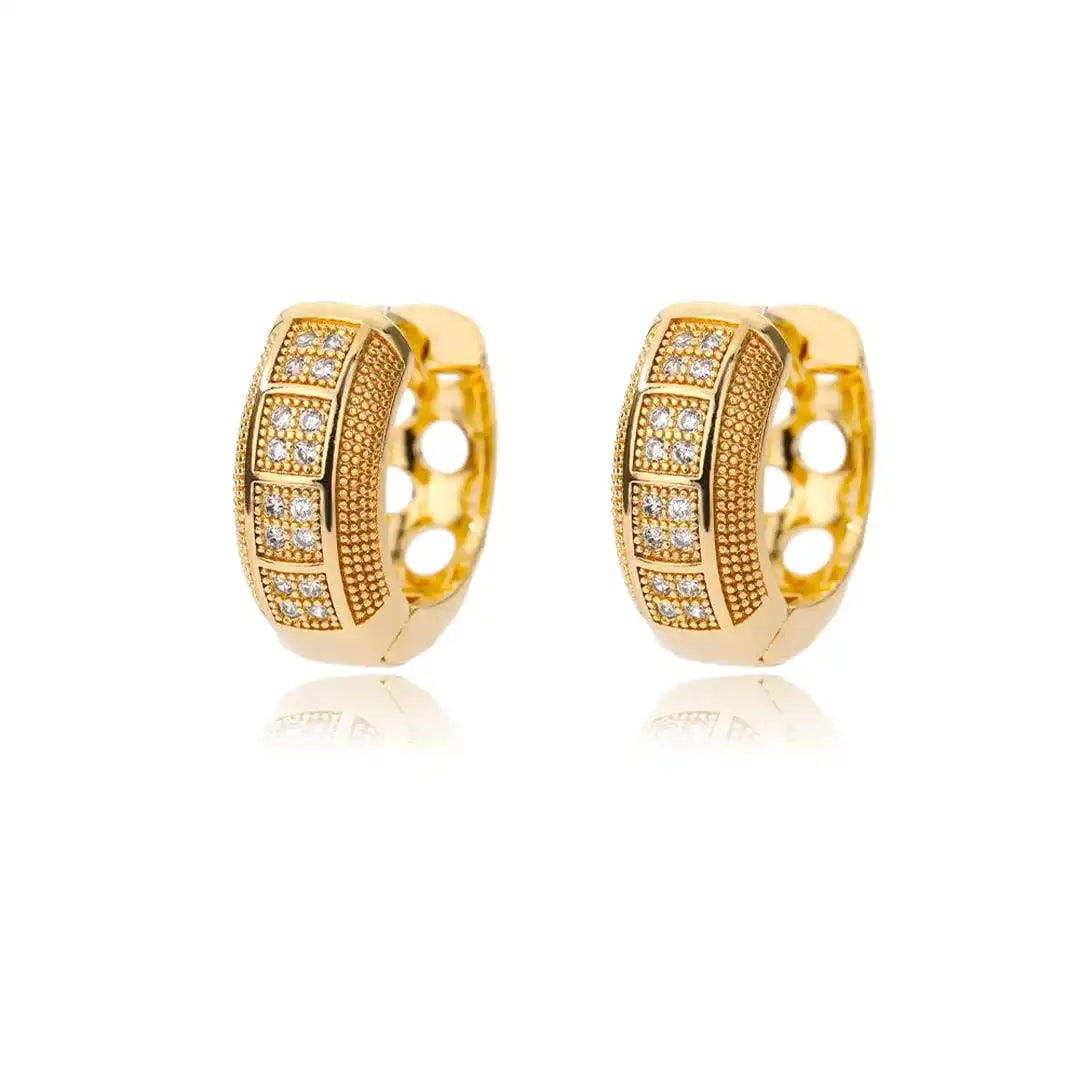 Timeless Cubic Zirconia Hoop Earrings