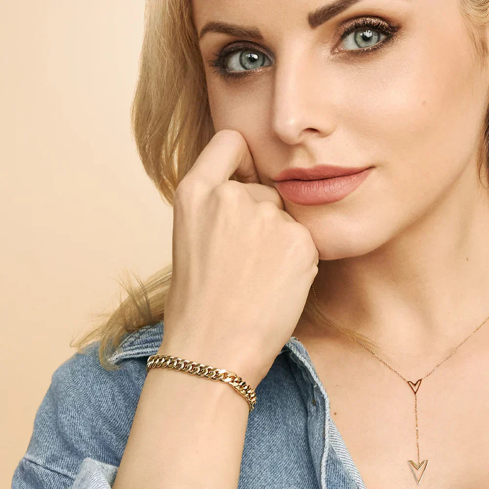 Gold Cuban Style Bracelet