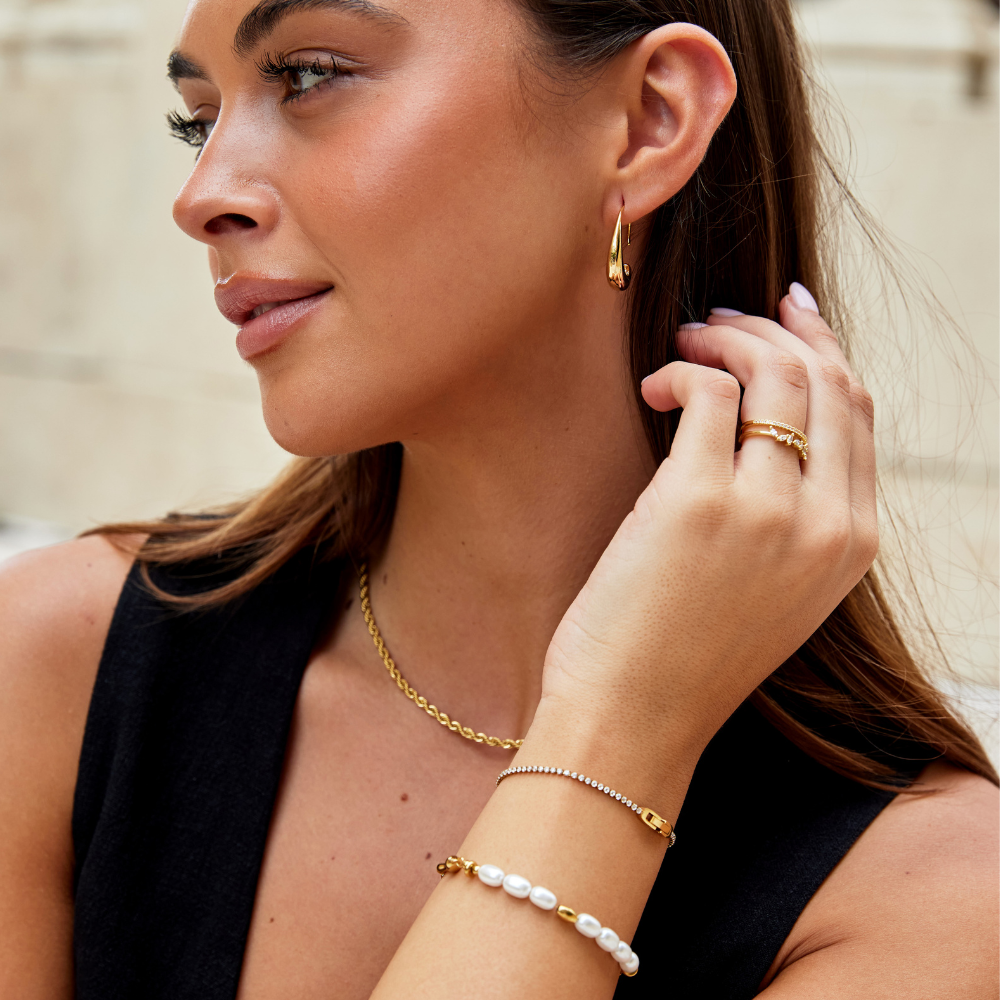 Gold Crystal Bracelet