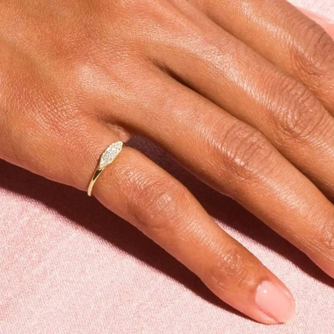 Pavé Marquise Stacking Ring