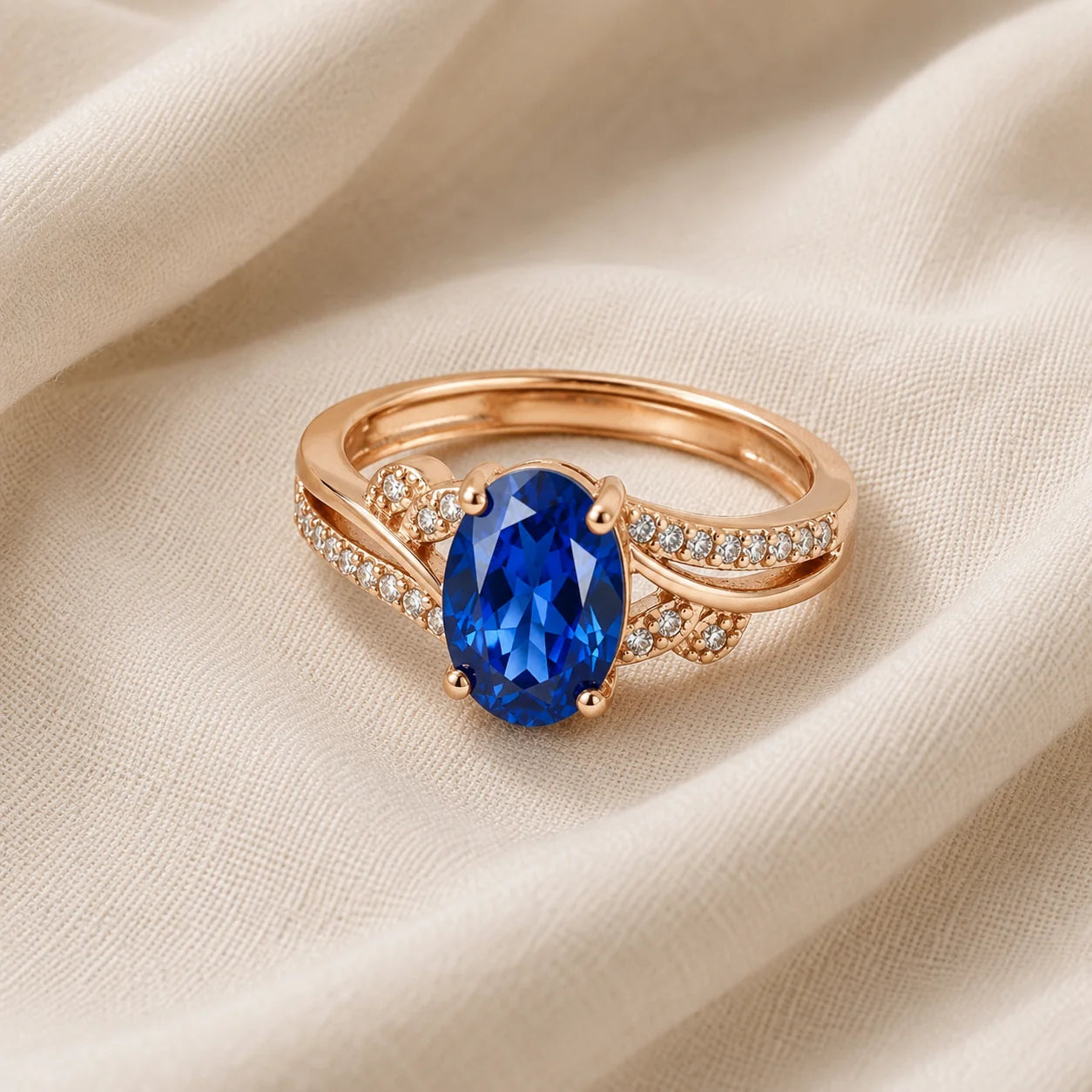 Vintage Cross Cubic Zirconia Ring
