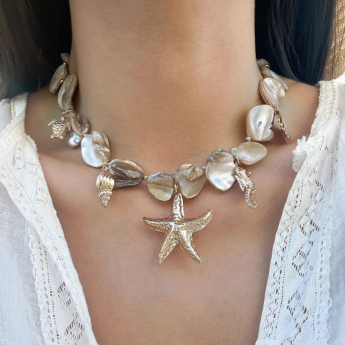 Ocean Dreams Blue Necklace