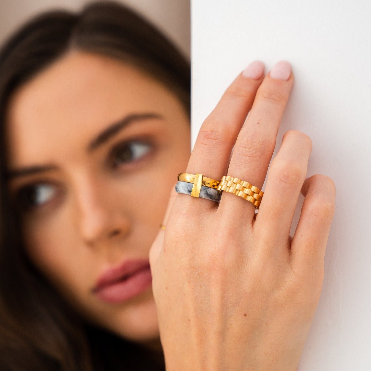 Rich Layers Ring 18K Gold Plated
