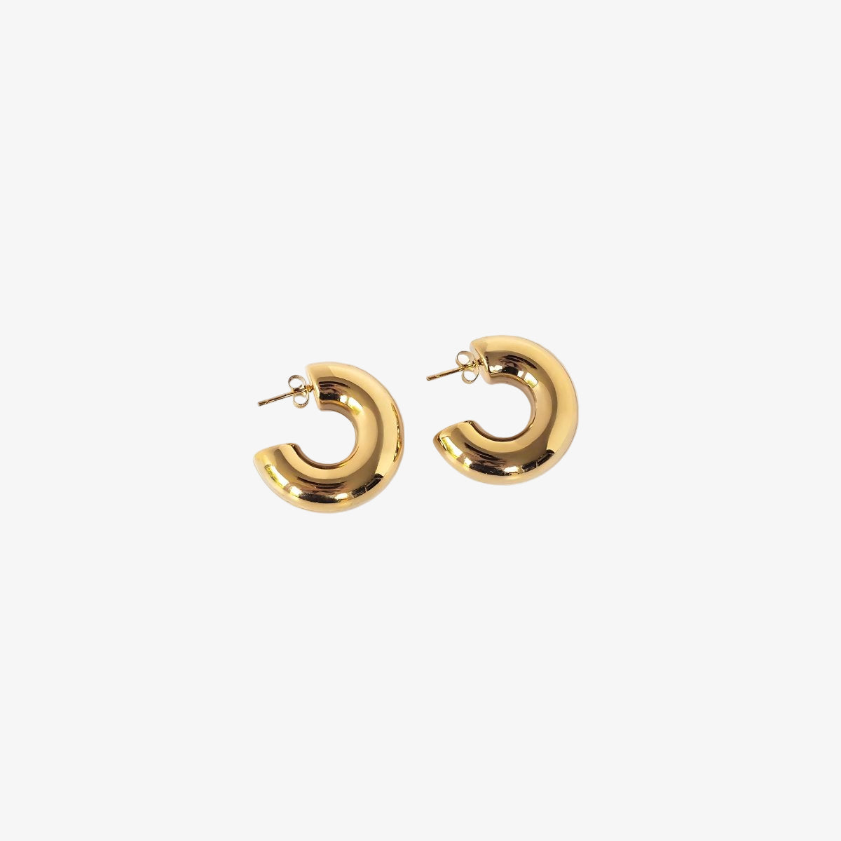 Lola Chunky Hoop Earrings 18K Gold Plated