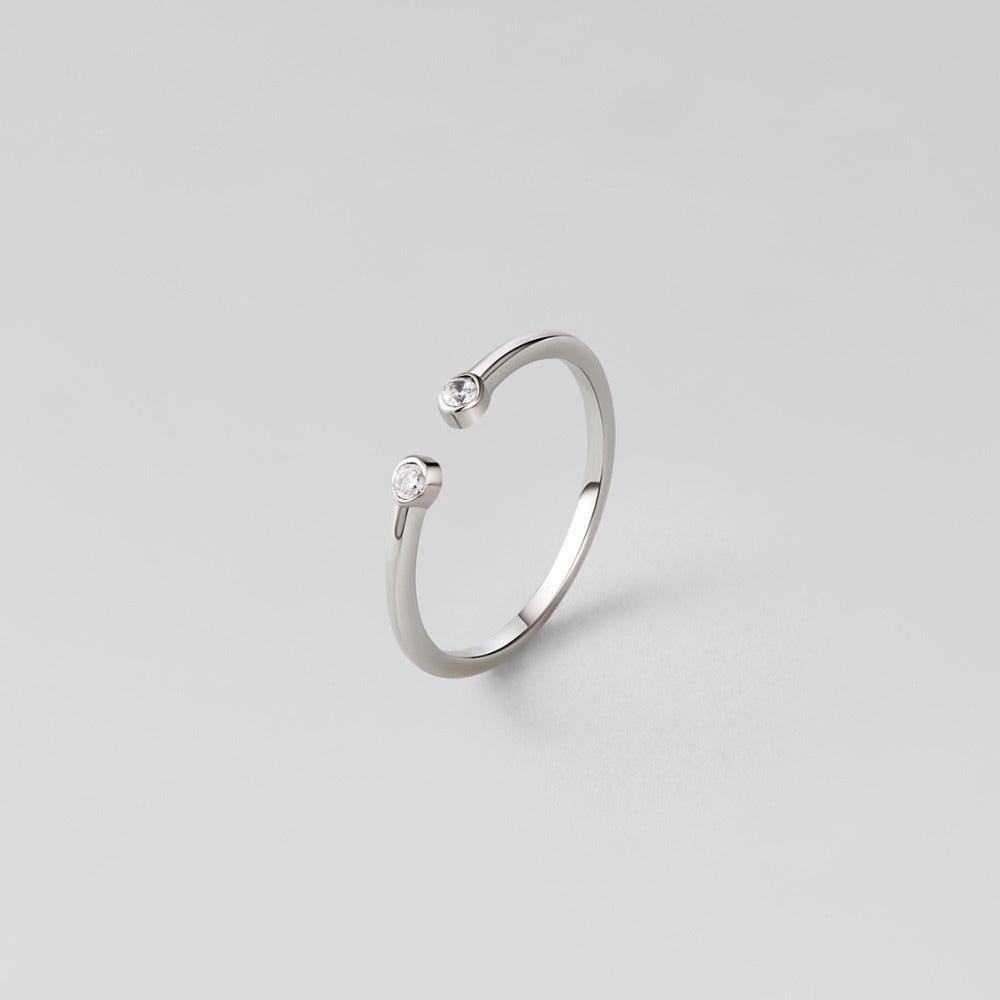Cali Silver Crystal Ring
