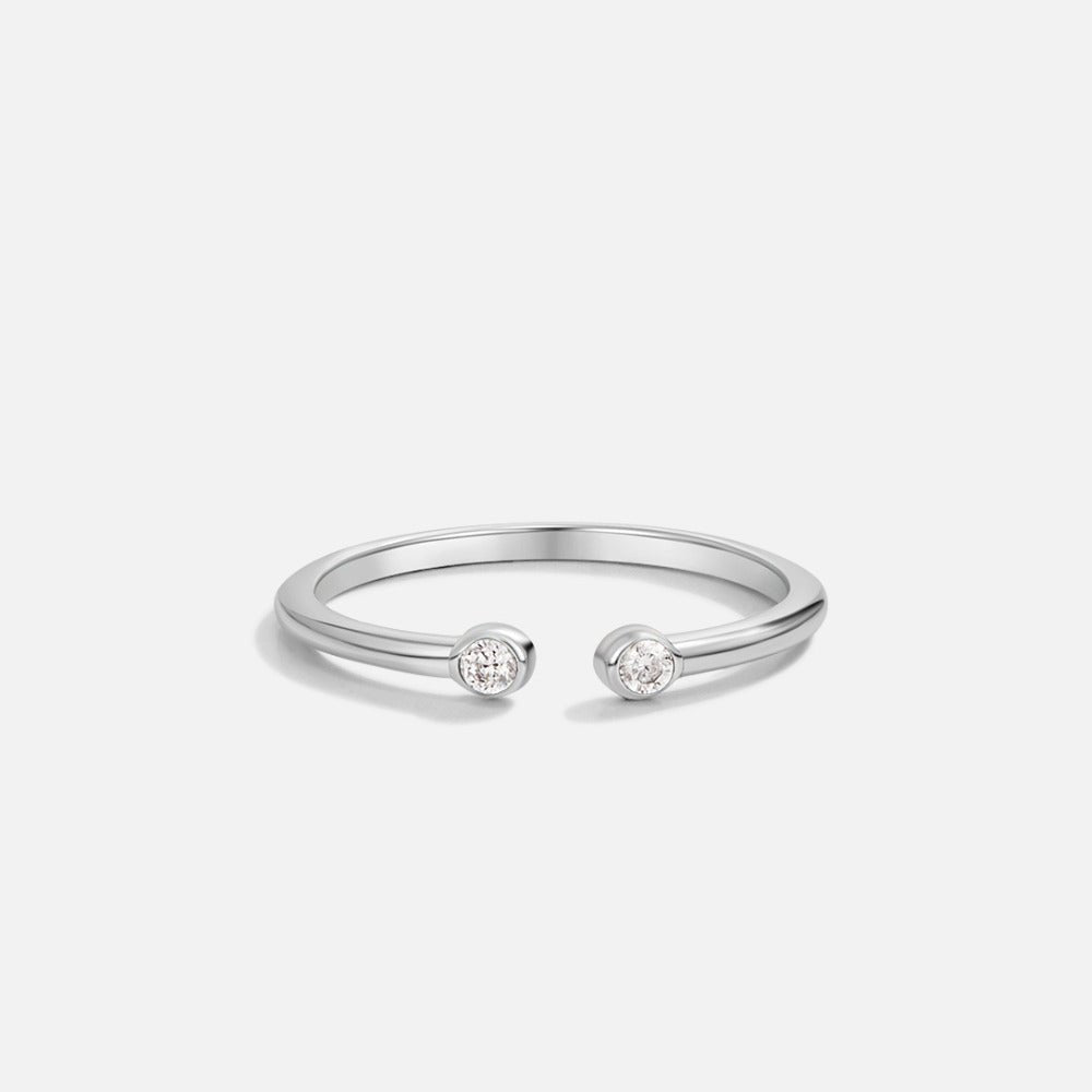 Cali Silver Crystal Ring