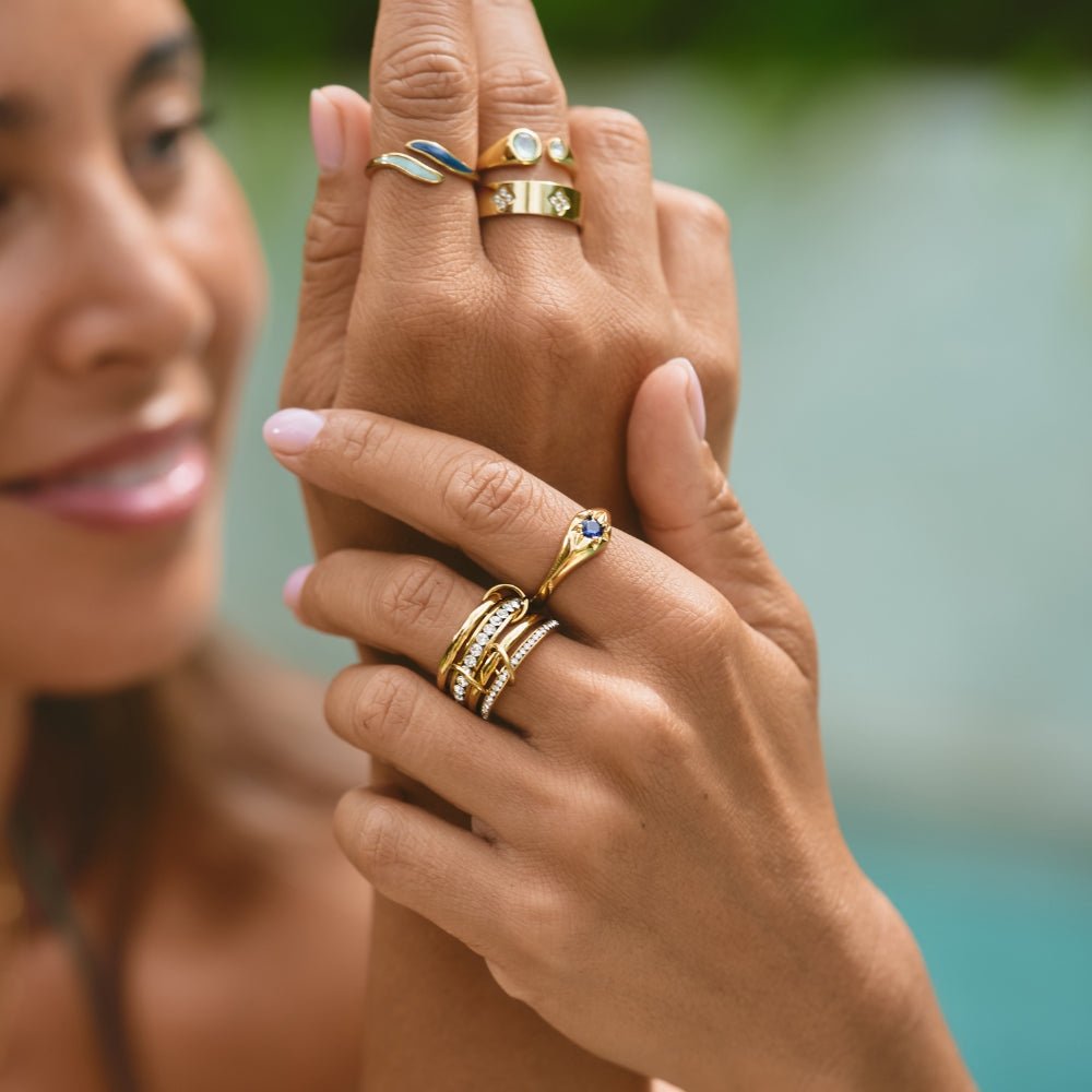 Celestial Blue Star Ring