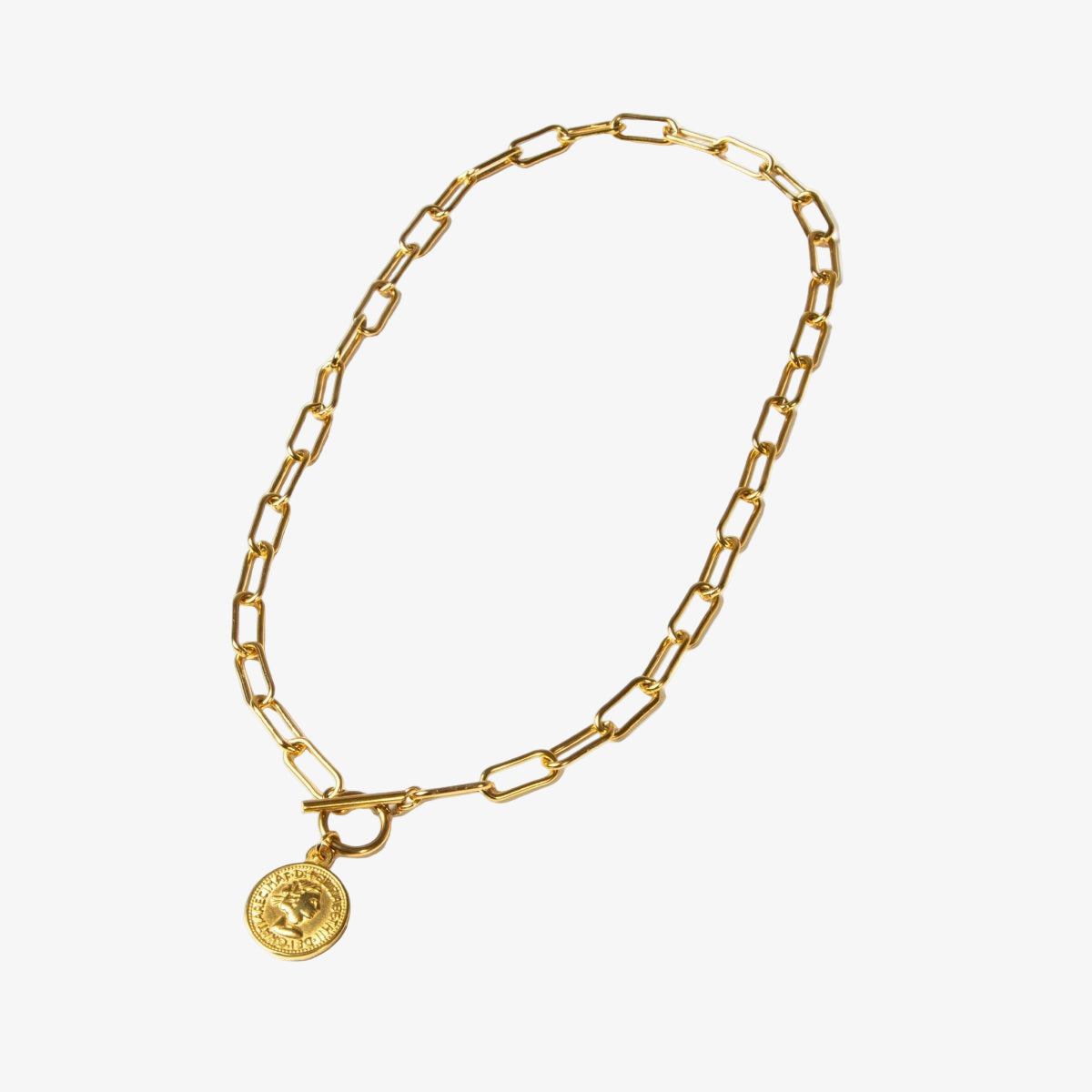 New York Cents Necklace 18K Gold Plated
