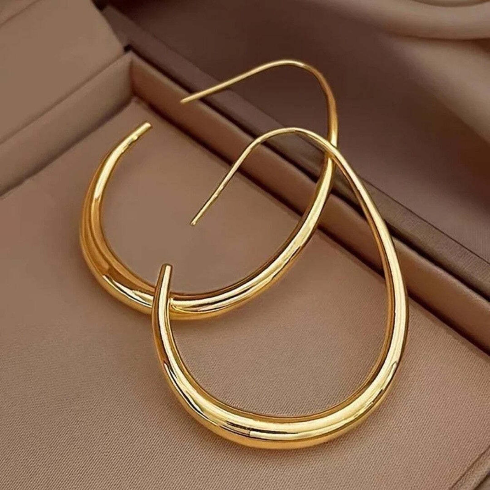 Imperial Gold Hoop Earrings