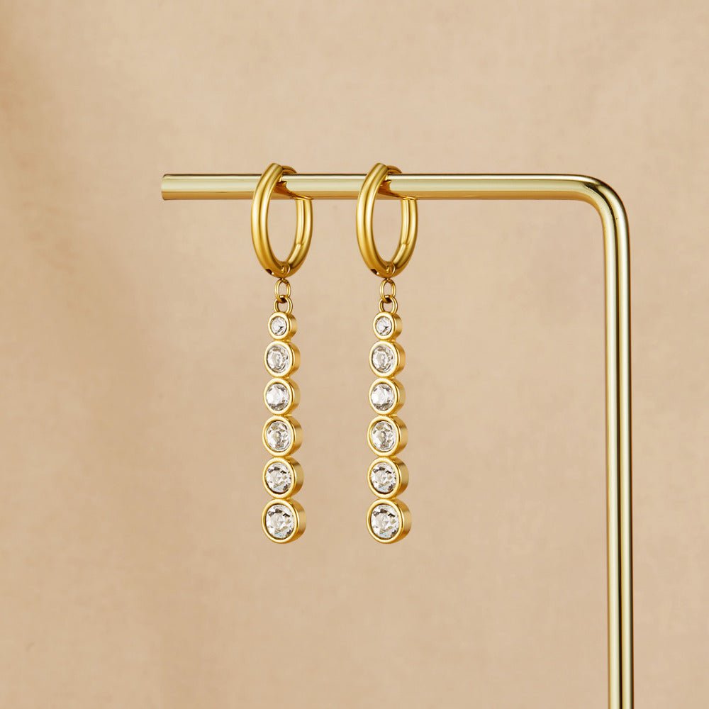 Emily Crystal Drop Earrings