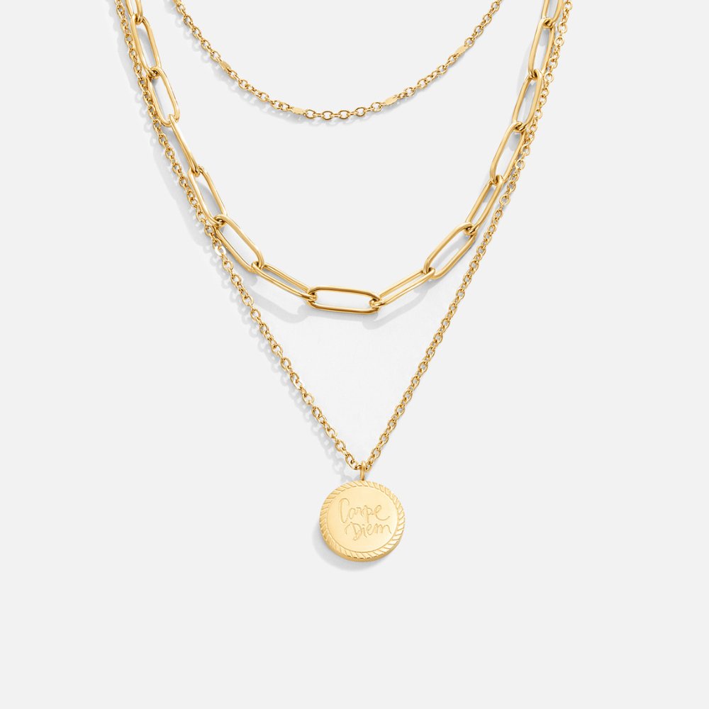 Coin Motif Necklace