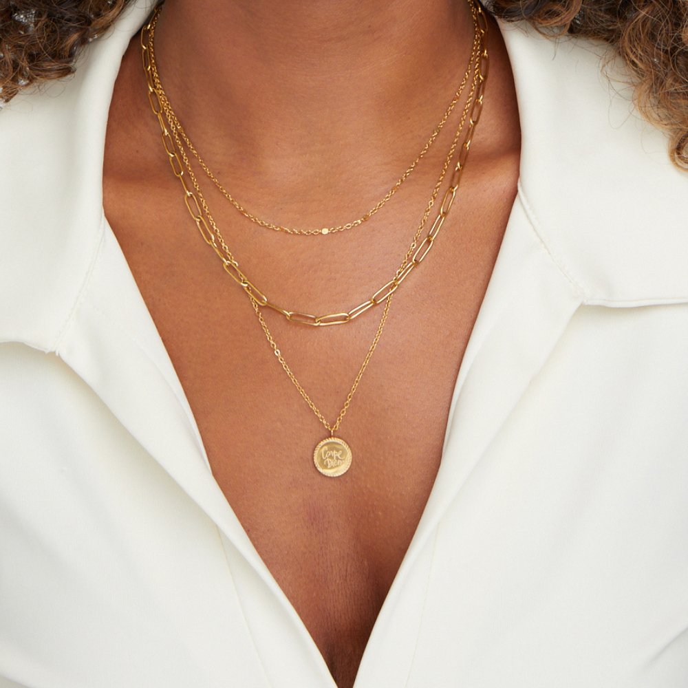 Coin Motif Necklace