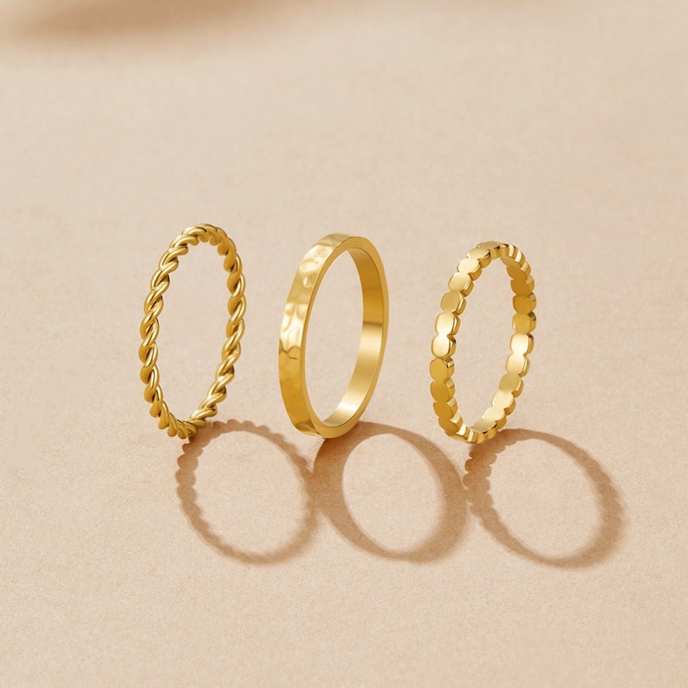 Hella Gold Stacked Ring