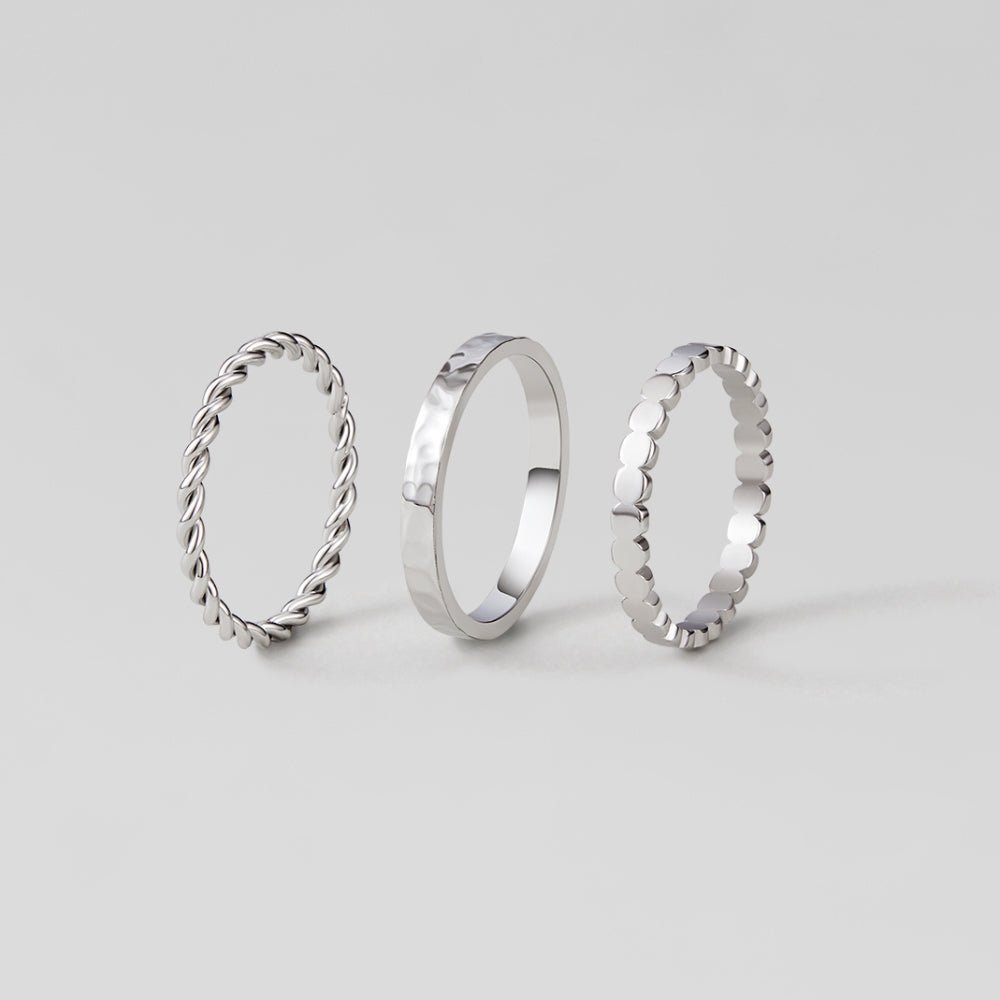 Hella Silver Stacked Ring