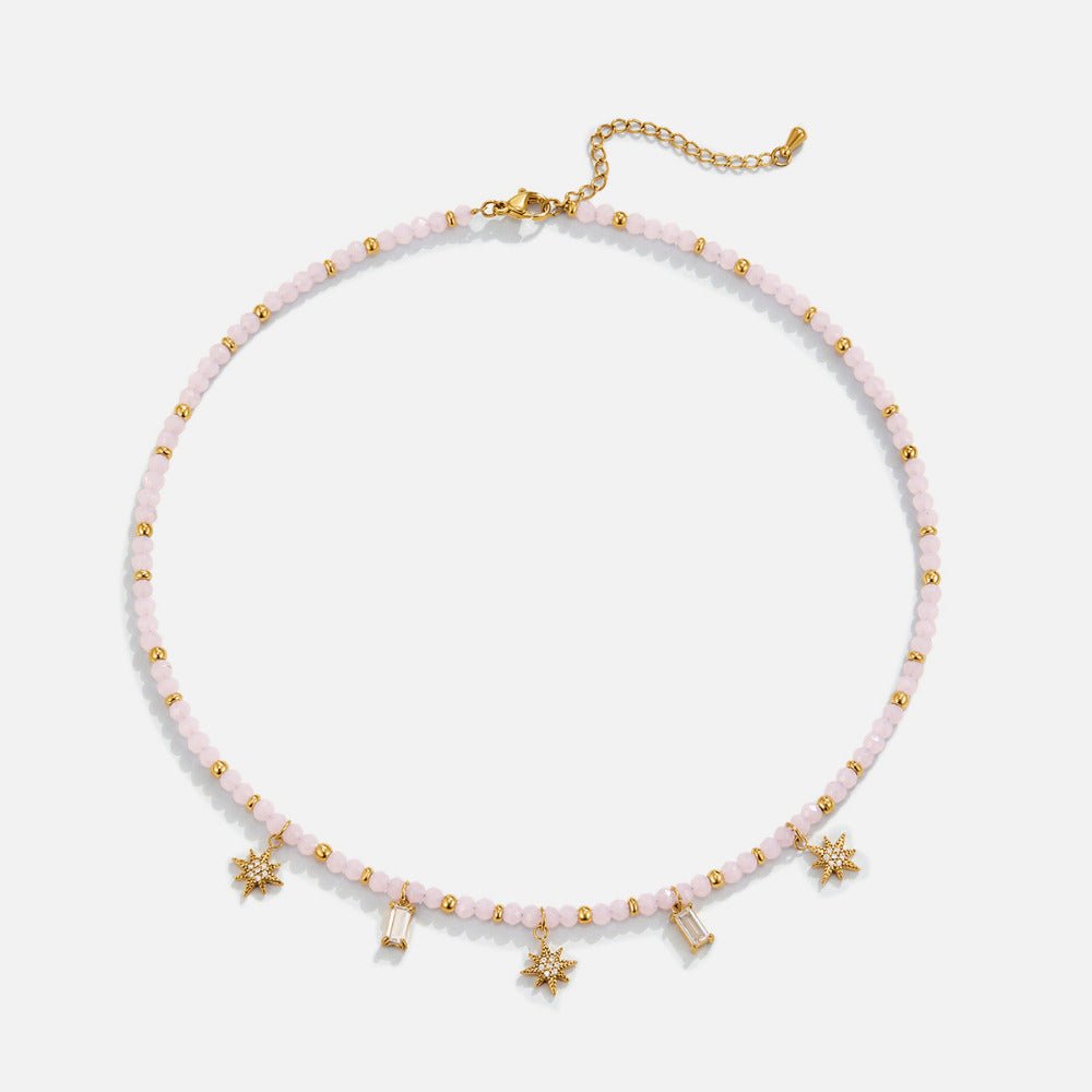 Lana Pink Bead Necklace