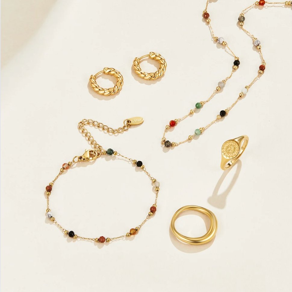 Stainless Steel Bracelet with Delicate Toning