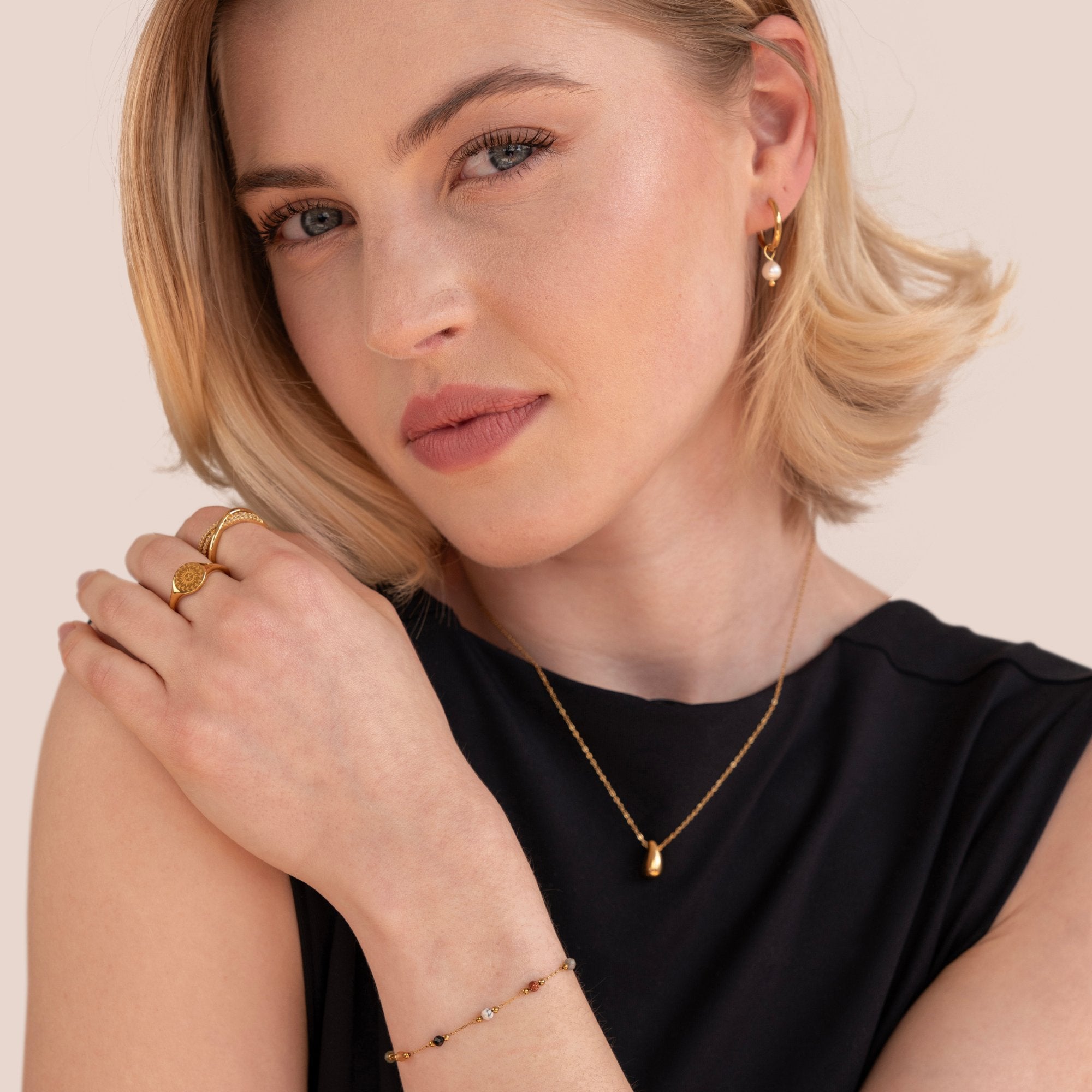 Stainless Steel Bracelet with Delicate Toning