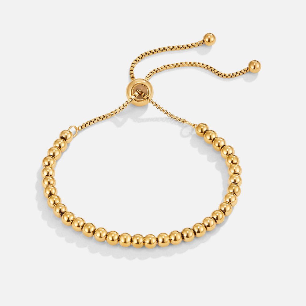 Gold Bracelet with Pearls