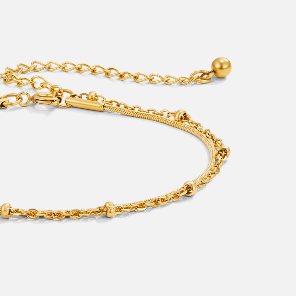 Belle Gold Layered Bracelet