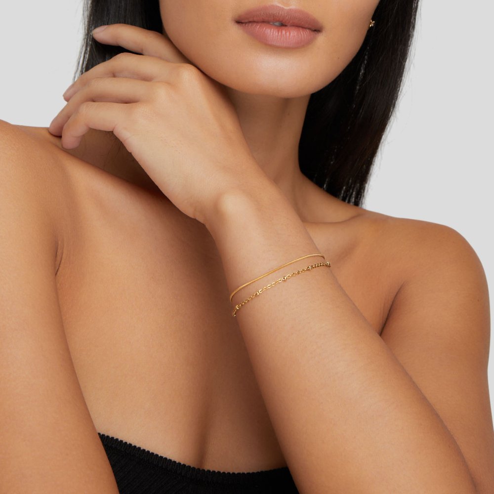 Belle Gold Layered Bracelet