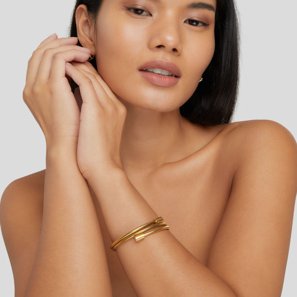 Braided Bracelet in Gold Color